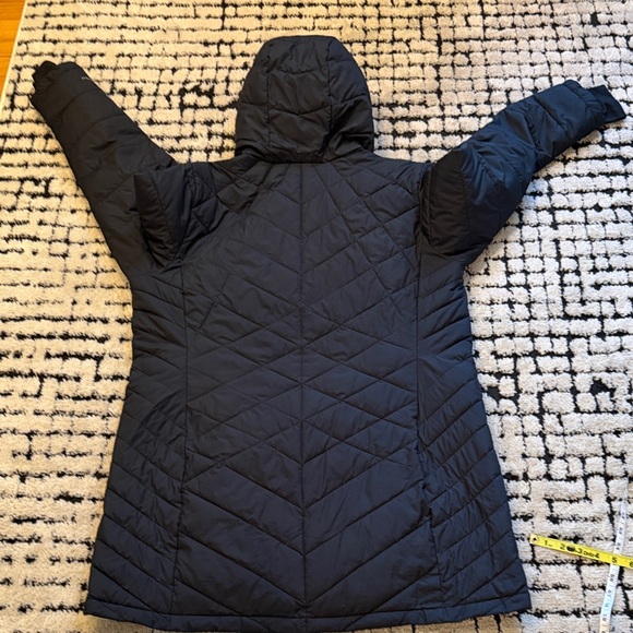 Columbia Black Quilted Hooded Coat Omni Heat Size XXL - Picture 8 of 8